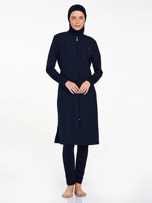 Burkini zippé 3 pièces UPF 50+ – vue de détail 3