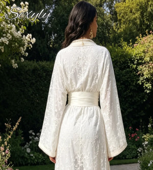 Caftan Mariage Takchita Dentelle Vintage – vue produit 3 – Maison Layina