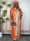 Caftan Marocain Satiné Pour Femme – vue principale du vêtement