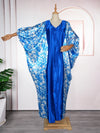 Caftan Marocain Satiné Multicolore – détail de la coupe