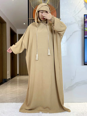 Djellaba Coton à Capuche Pour Femme – vue produit 6