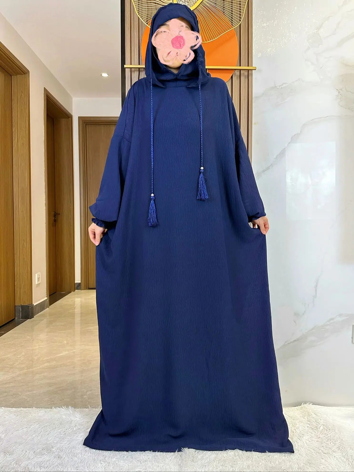 Djellaba Coton à Capuche Pour Femme – vue produit 8