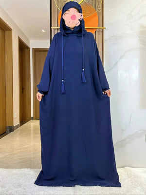 Djellaba Coton à Capuche Pour Femme – vue produit 8