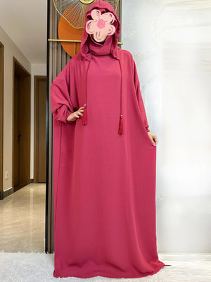 Djellaba Coton à Capuche Pour Femme – vue produit 10