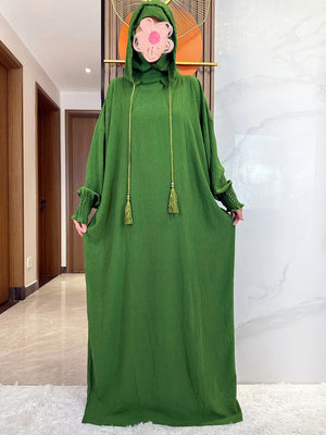 Djellaba Coton à Capuche Pour Femme – vue produit 15