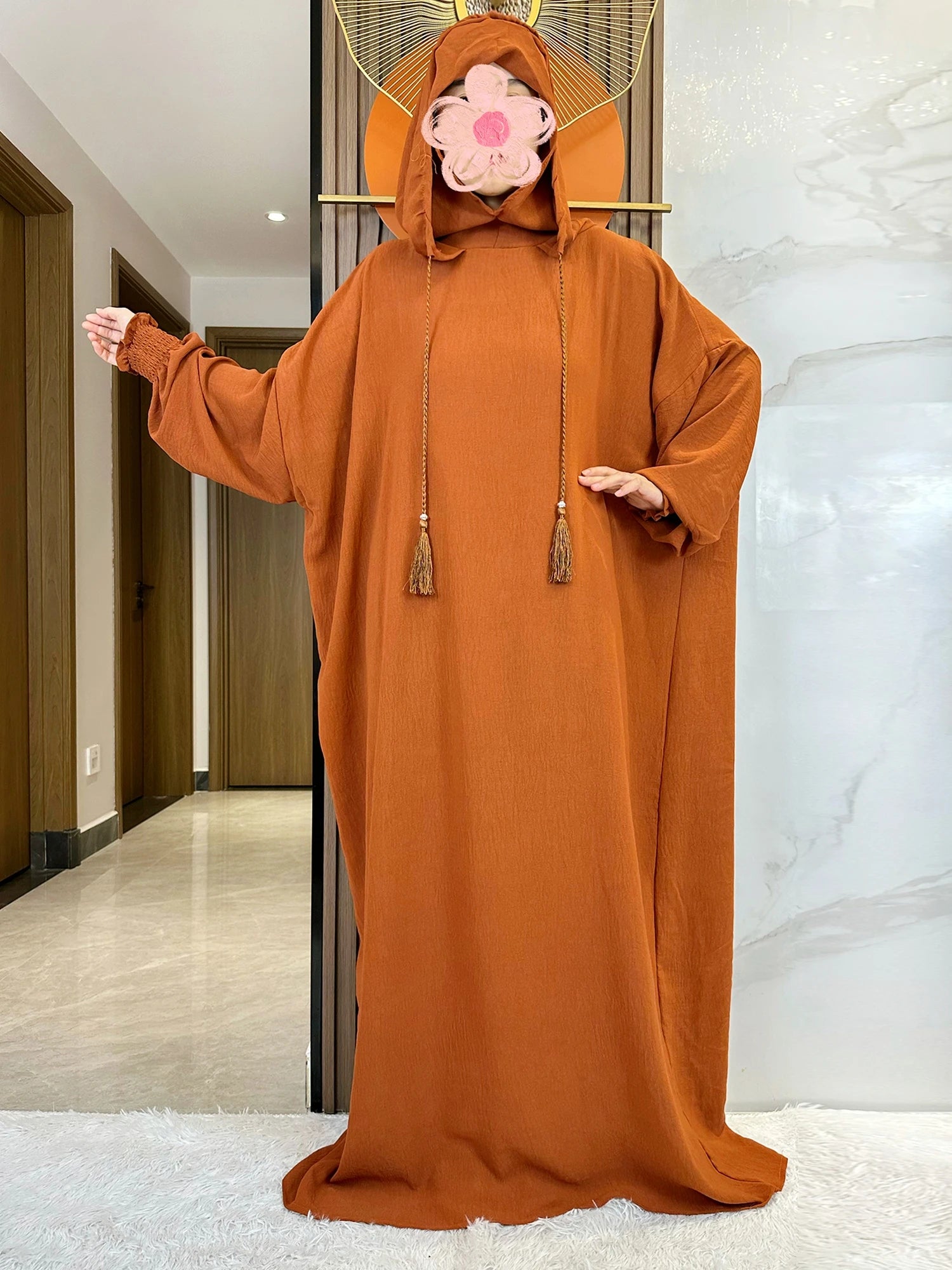 Djellaba Coton à Capuche Pour Femme – vue produit 19