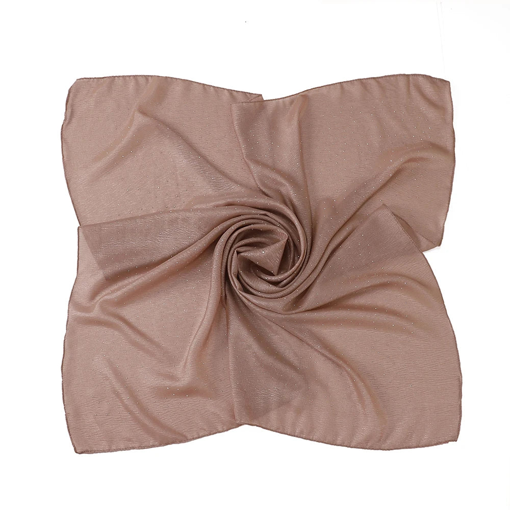 Hijab Carré Mousseline Strass Pour Femme – vue 17
