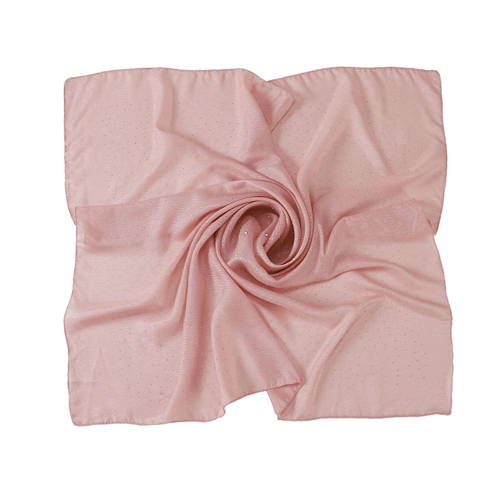 Hijab Carré Mousseline Strass Pour Femme – vue 21