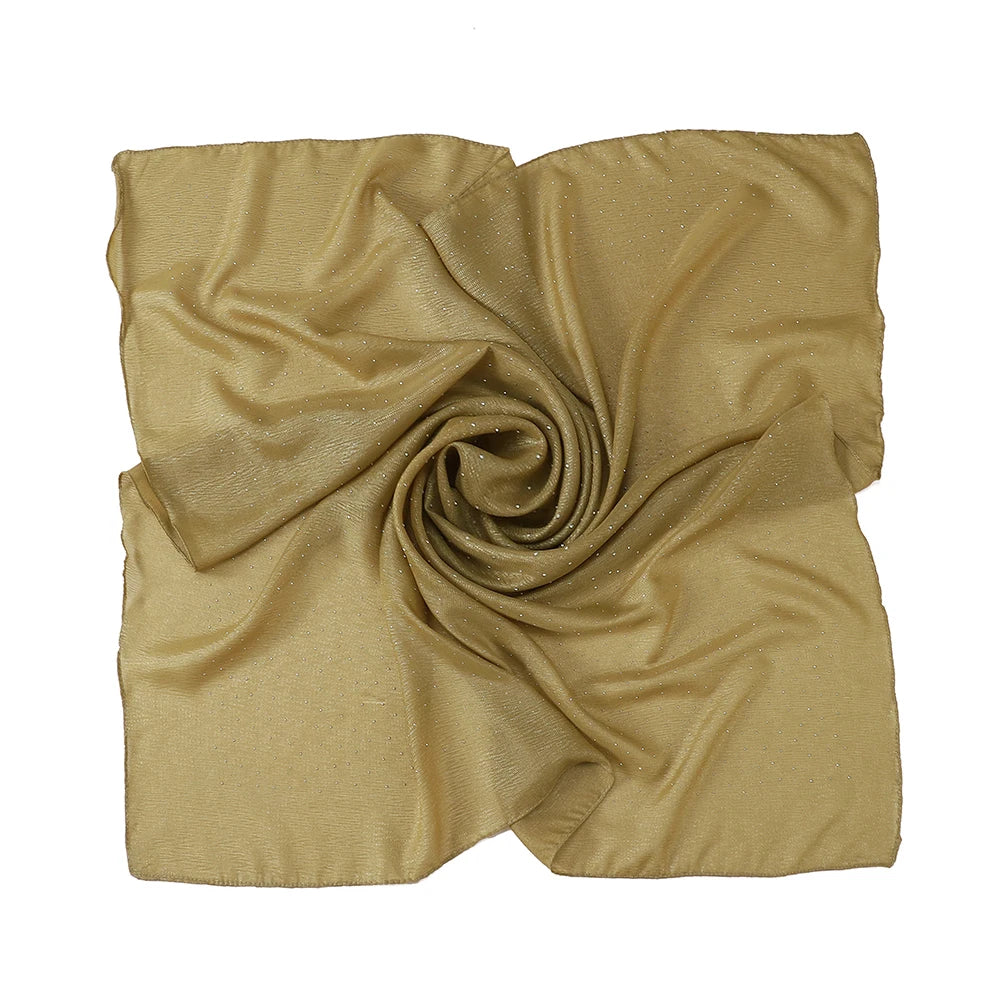 Hijab Carré Mousseline Strass Pour Femme – vue 23