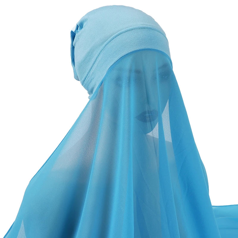 Hijab Instantané Bonnet et Mousseline – vue 14