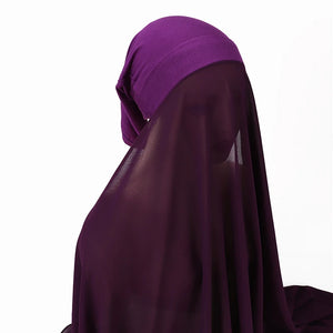 Hijab Instantané Bonnet et Mousseline – vue 15