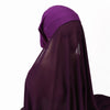 Hijab Instantané Bonnet et Mousseline – Tons Rosés en violet – Maison Layina