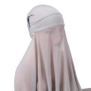 Hijab Instantané Bonnet et Mousseline – vue 21
