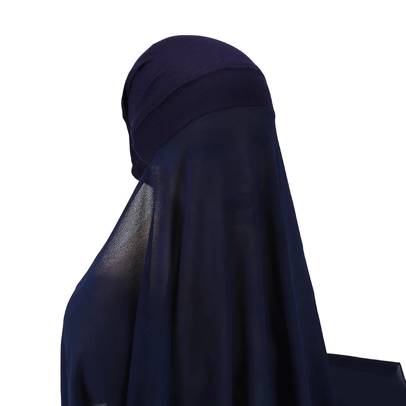 Hijab Instantané Bonnet et Mousseline – vue 22