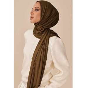 Hijab Jersey Modal Coton Pour Femme – vue produit 3 – Maison Layina