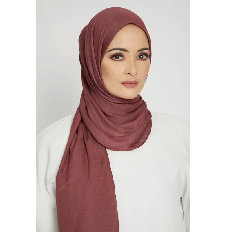 Hijab Jersey Modal Coton Pour Femme – vue produit 4 – Maison Layina