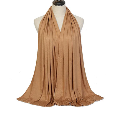 Hijab Jersey Modal Coton Pour Femme en Camel pour femme – Maison Layina
