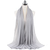 Hijab Mousseline Jersey – Tons Frais en gris perle – Maison Layina