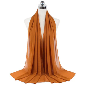 Hijab Mousseline Longue 70 × 180 cm – vue 8