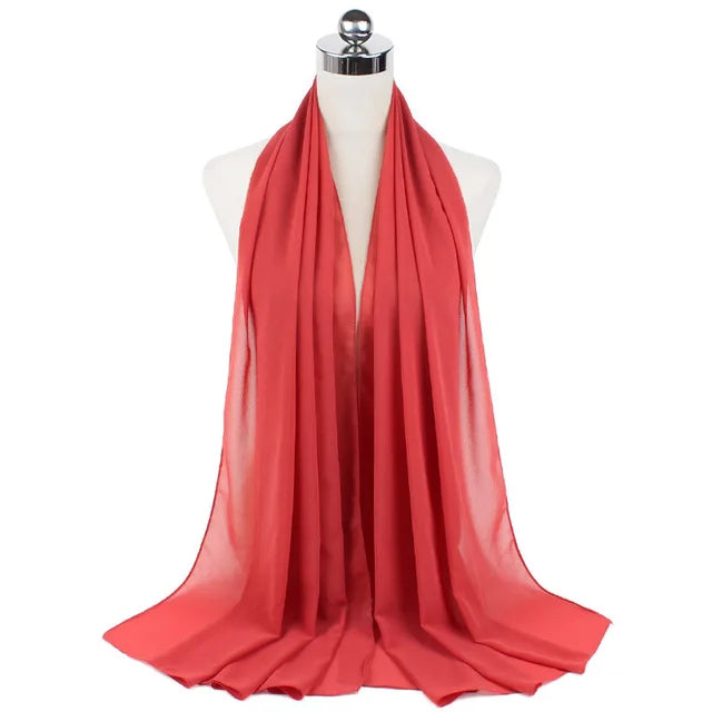 Hijab Mousseline Longue 70 × 180 cm – vue produit 18 – Maison Layina