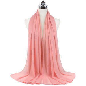 Hijab Mousseline Longue 70 × 180 cm – vue produit 21 – Maison Layina