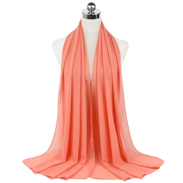 Hijab Mousseline Longue 70 × 180 cm – vue produit 22 – Maison Layina