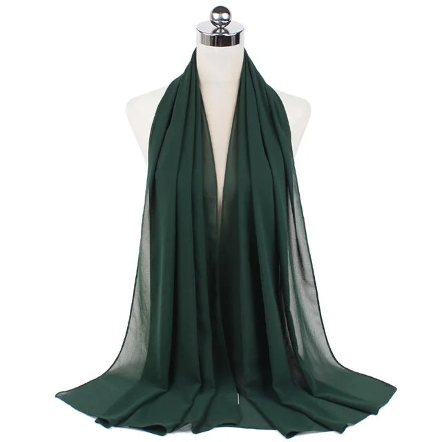 Hijab Mousseline Longue 70 × 180 cm – vue produit 23 – Maison Layina