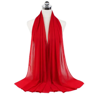 Hijab Mousseline Longue 70 × 180 cm – vue produit 27 – Maison Layina