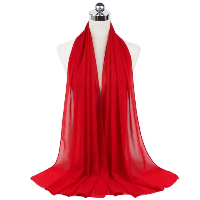 Hijab Mousseline Longue 70 × 180 cm – vue produit 27 – Maison Layina