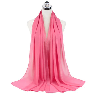 Hijab Mousseline Longue 70 × 180 cm – vue produit 32 – Maison Layina