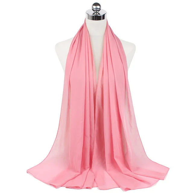 Hijab Mousseline Longue 70 × 180 cm – vue produit 36 – Maison Layina