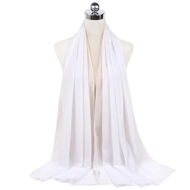 Hijab Mousseline Longue 70 × 180 cm – vue produit 37 – Maison Layina