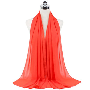 Hijab Mousseline Longue 70 × 180 cm – vue produit 40 – Maison Layina