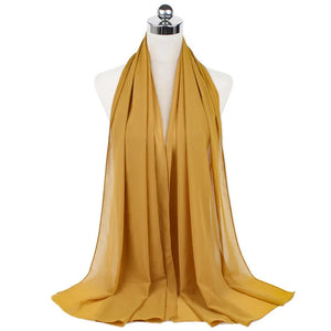 Hijab Mousseline Longue 70 × 180 cm – vue produit 43 – Maison Layina