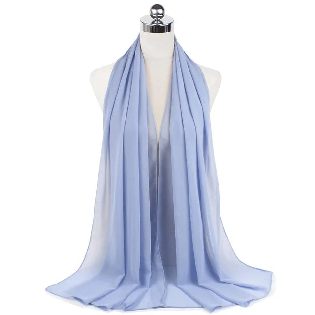 Hijab Mousseline Longue 70 × 180 cm – vue produit 45 – Maison Layina