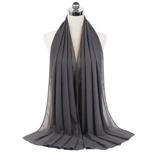 Hijab Mousseline Longue 70 × 180 cm – vue produit 50 – Maison Layina