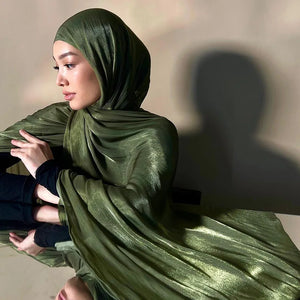 Hijab Mousseline Premium Uni Pour Femme – vue principale