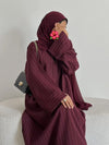 Kaftan Jalabiya Rayée Pour Femme – vue du modèle, image 5