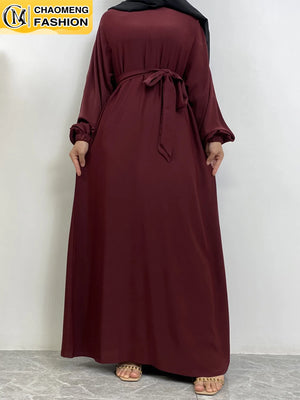 Robe Élégante Caftan Marocain À Poches – vue principale