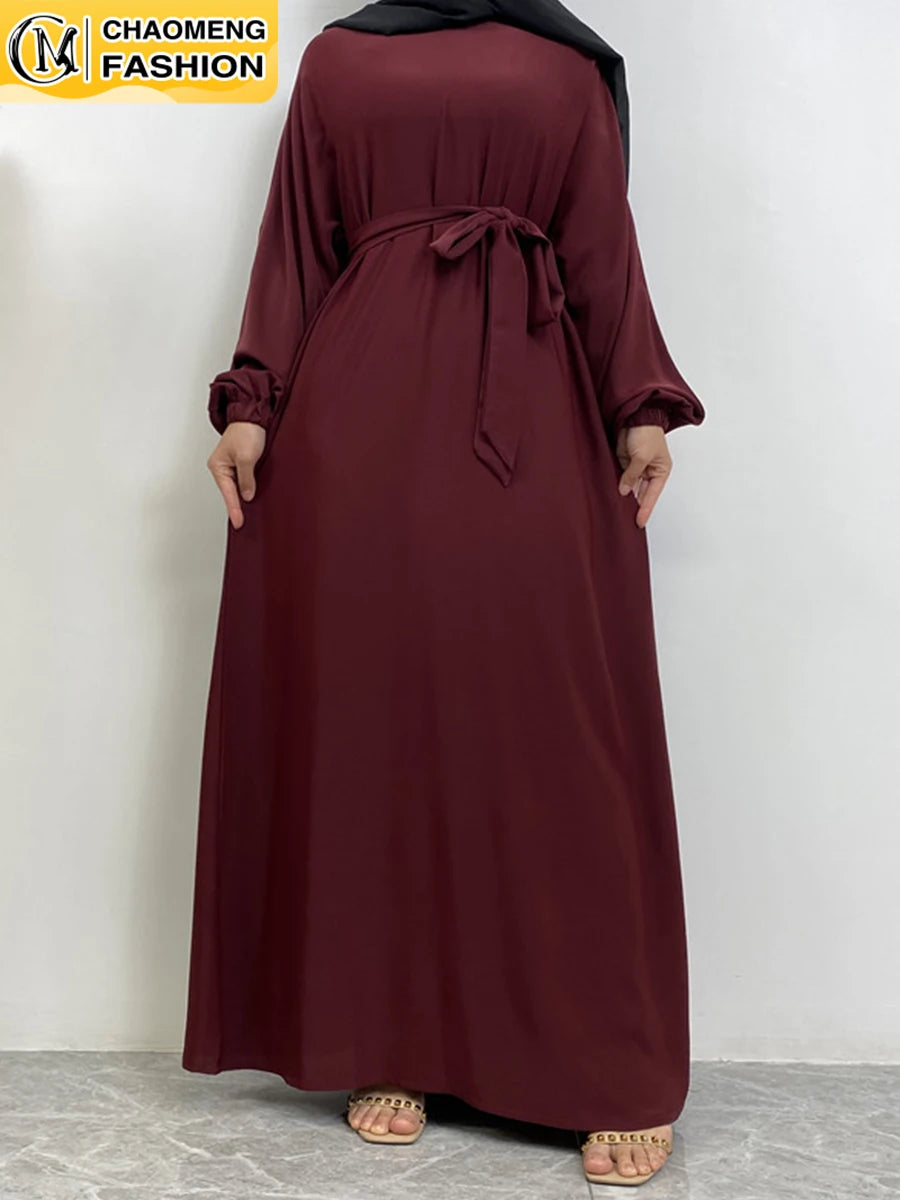 Robe Élégante Caftan Marocain À Poches – vue principale