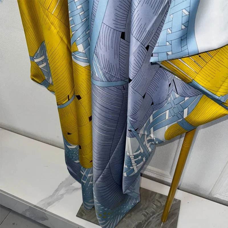 Robe de Soirée Koweïtienne Imprimée – détail et finitions – Maison Layina