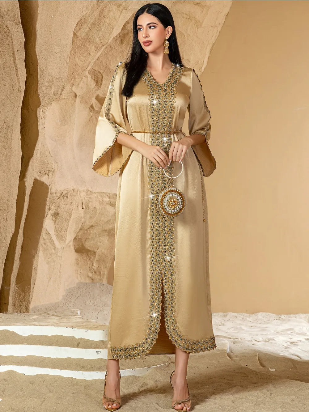 Robe Dentelle Diamant Soirée – vue principale
