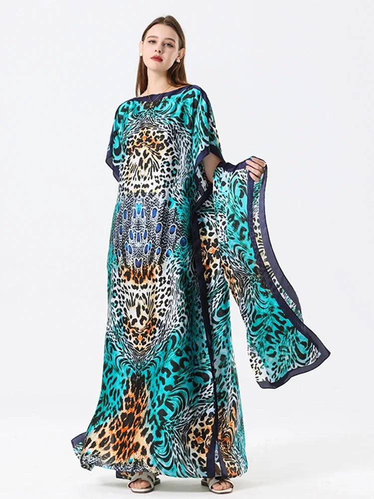 Robe Imprimée Zèbre Brun – vue principale – Maison Layina