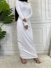 Robe Kaftan Longue Unie Pour Femme – vue du modèle, image 5
