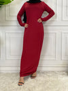 Robe Kaftan Longue Unie Pour Femme – vue du modèle, image 8