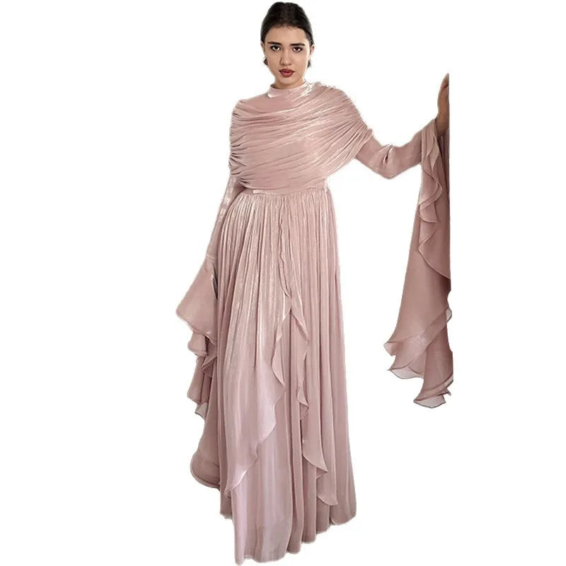 Robe Plissée Fête Islamique – présentation du modèle, vue 4