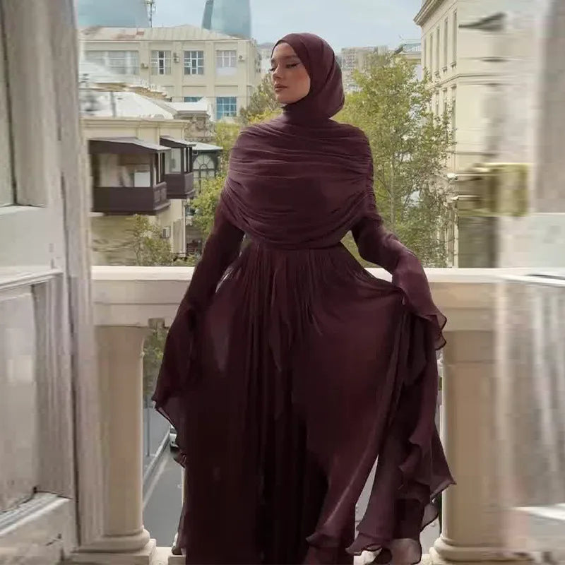 Robe Plissée Fête Islamique – présentation du modèle, vue 7