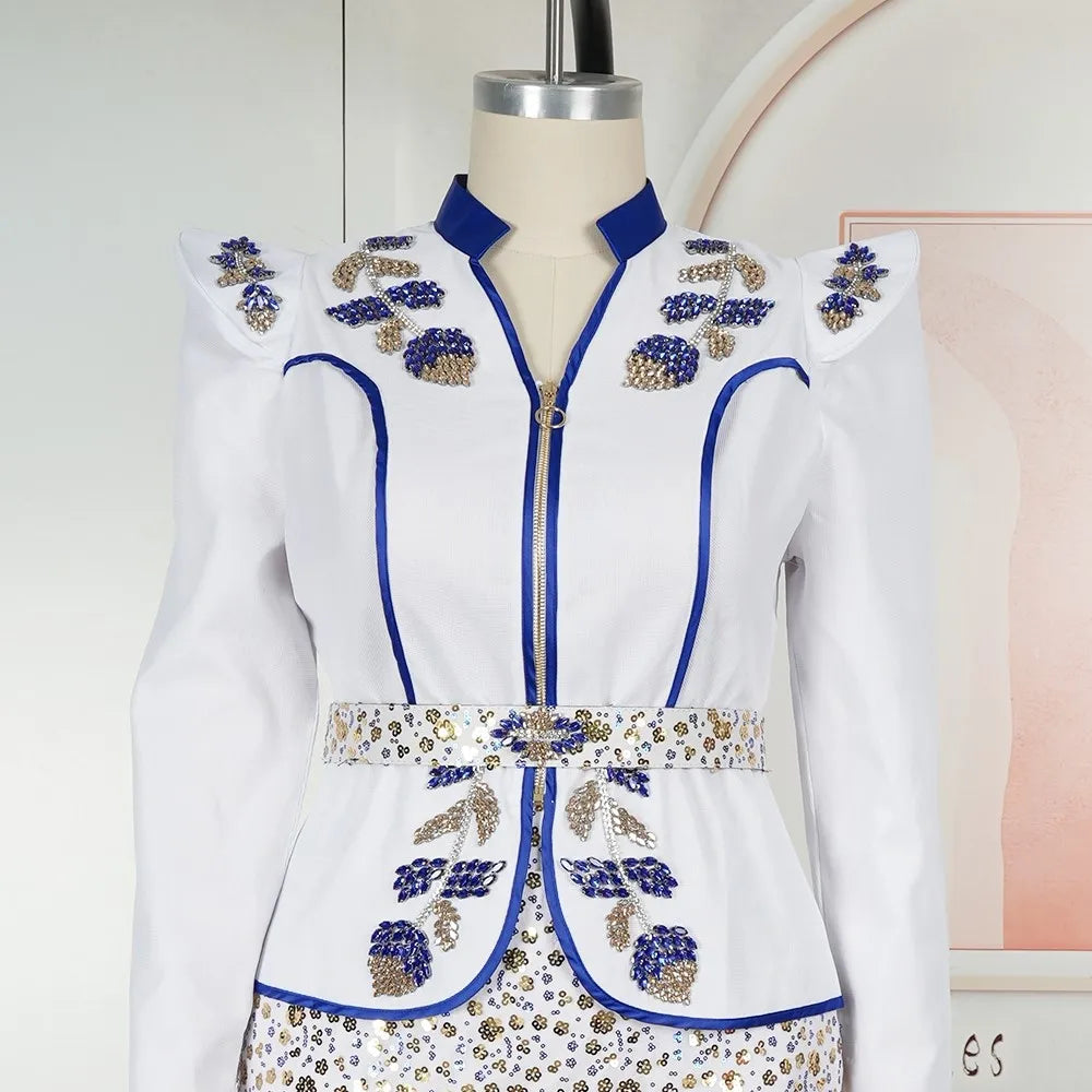 Robe Turque Paillettes Diamants – présentation du modèle, vue 5